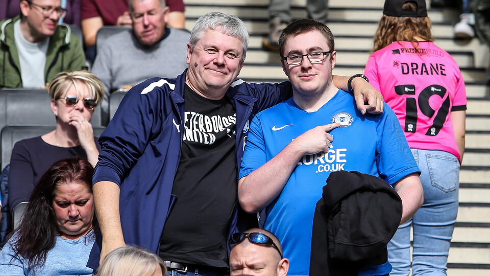 Posh fans at MK Dons