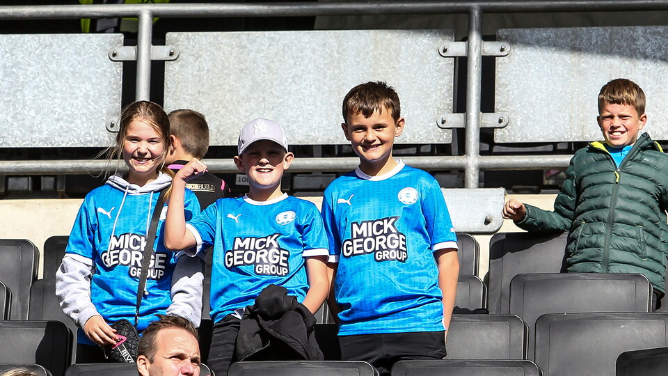 Posh fans at MK Dons