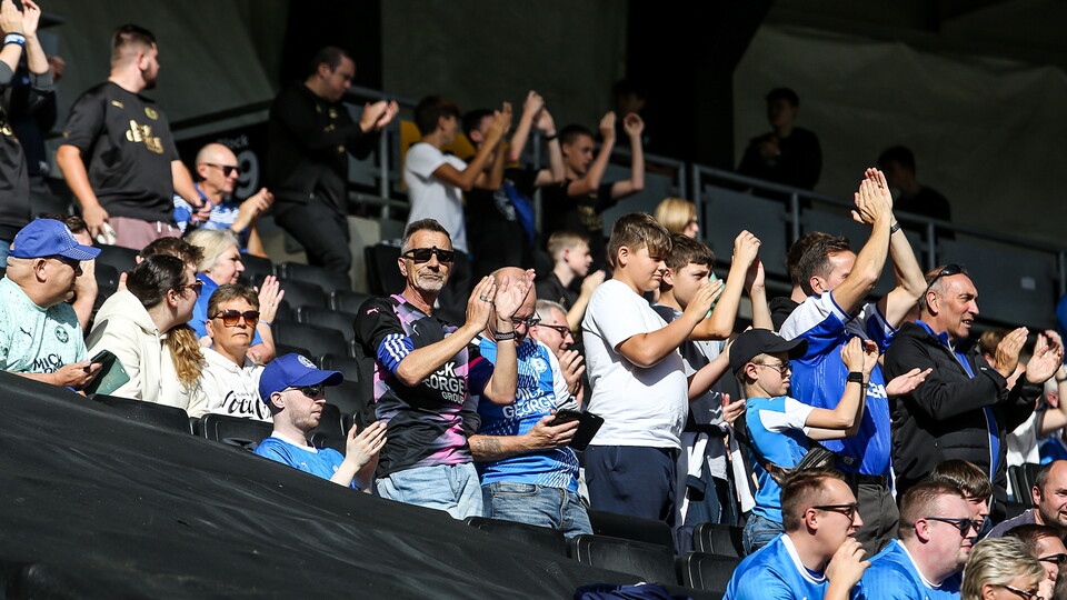 Posh fans at MK Dons