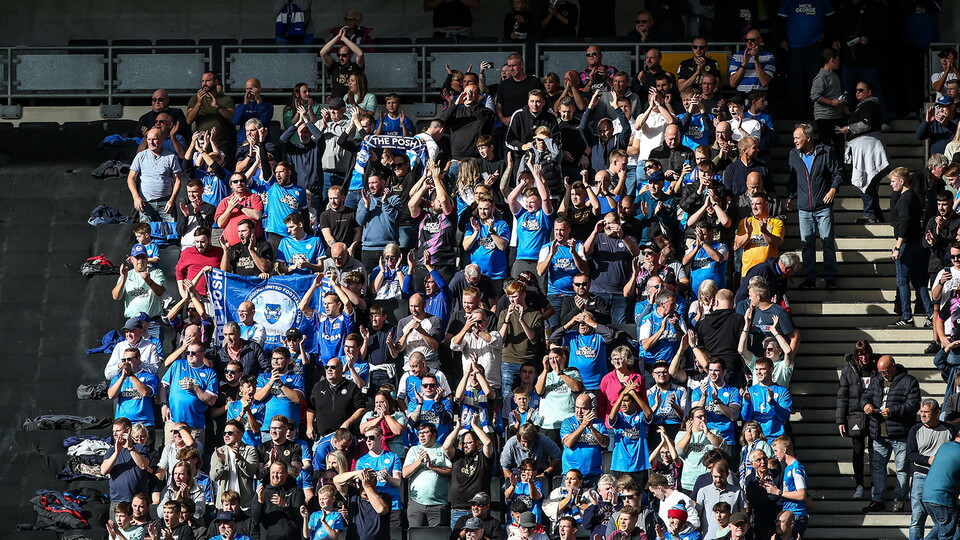 Posh fans at MK Dons