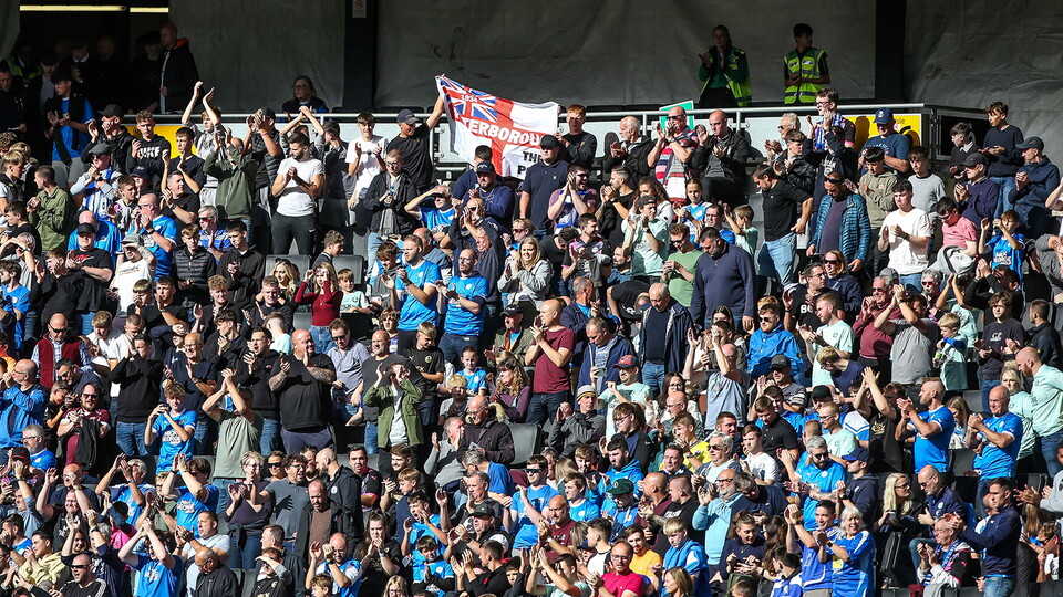 Posh fans at MK Dons