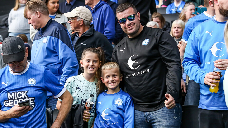Posh fans at MK Dons