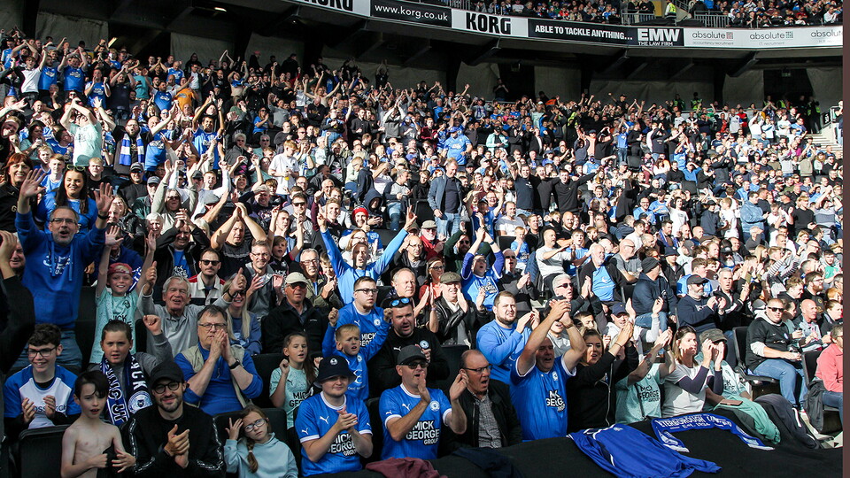 Posh fans at MK Dons