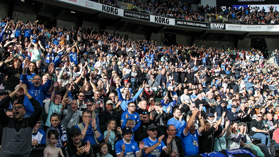 Posh fans at MK Dons