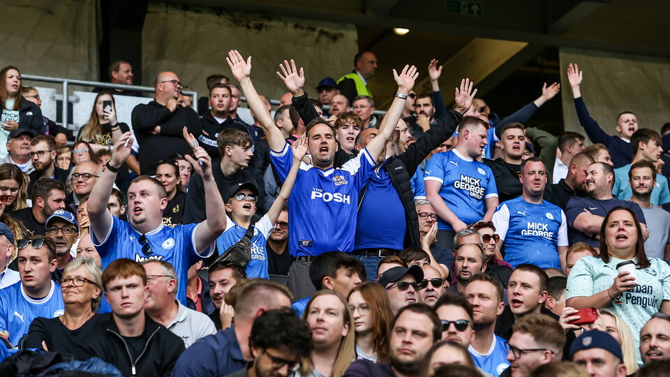 Posh fans at MK Dons