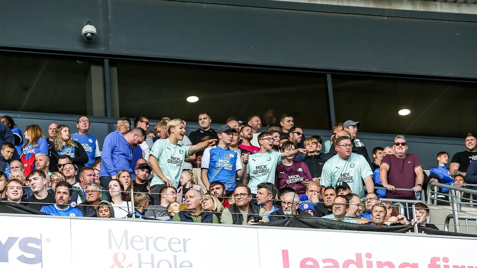 Posh fans at MK Dons