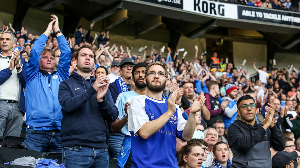 Posh fans at MK Dons