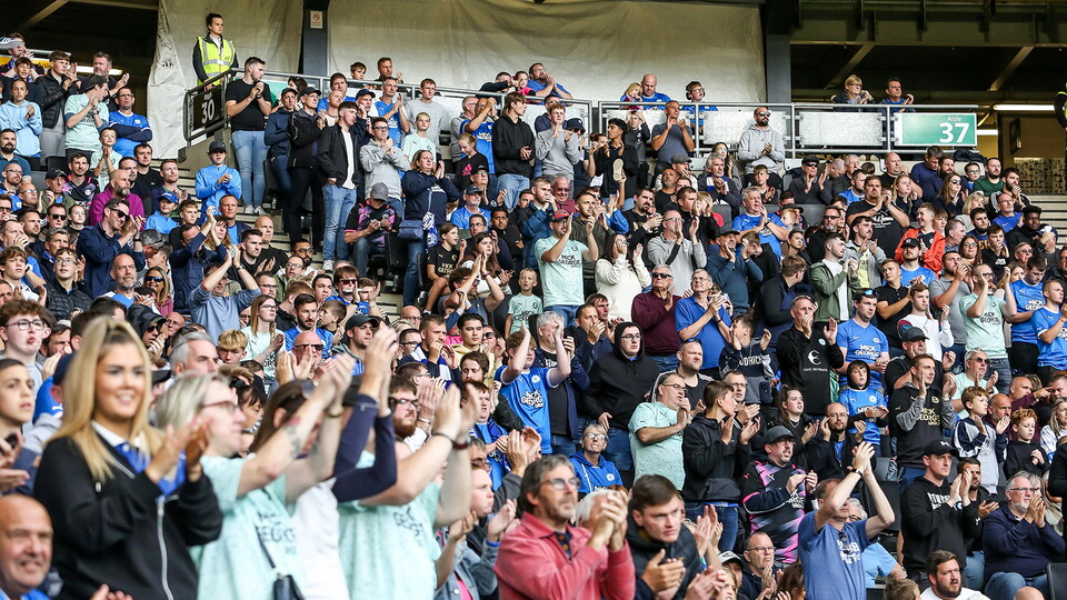 Posh fans at MK Dons