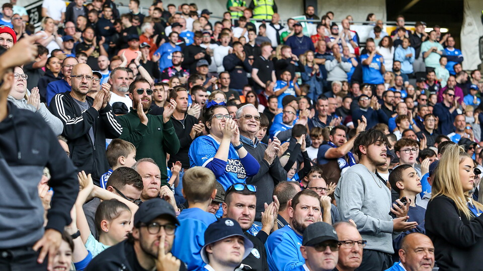 Posh fans at MK Dons