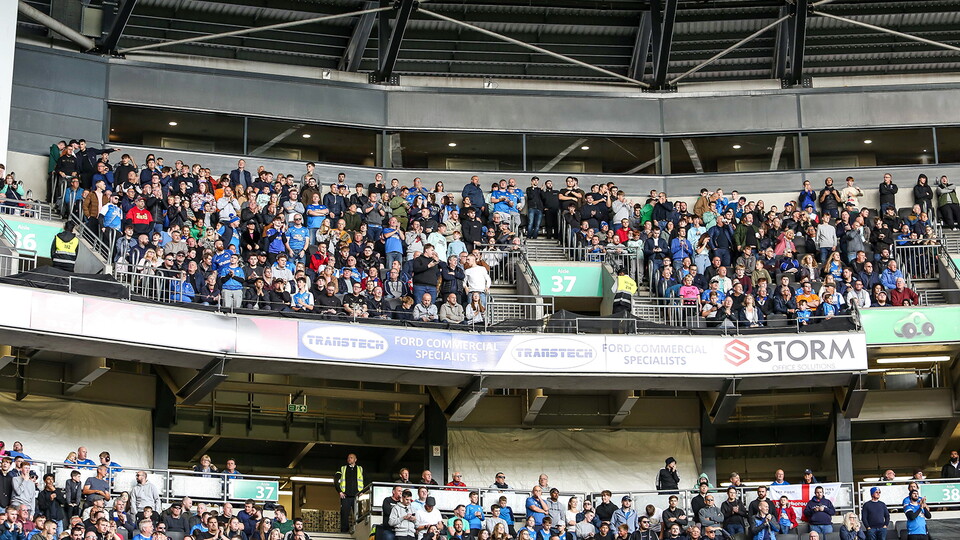 Posh fans at MK Dons