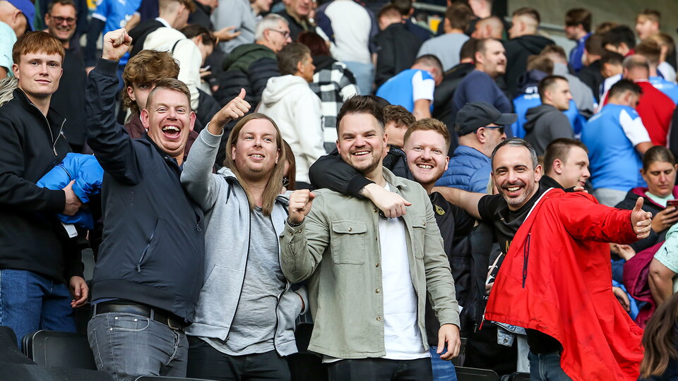 Posh fans at MK Dons