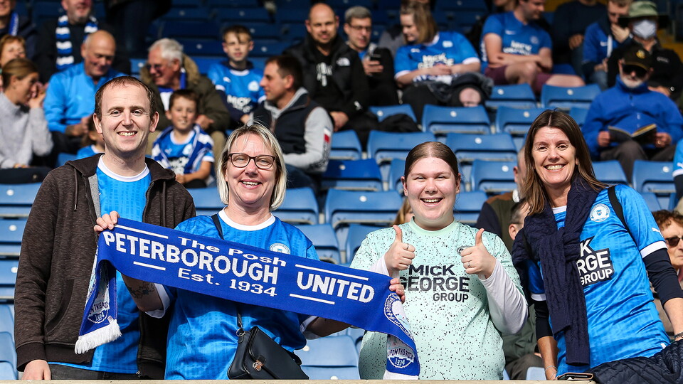 Posh Fans at Oxford United