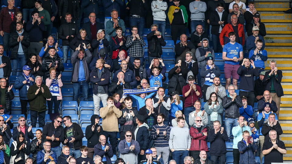 Posh Fans at Oxford United