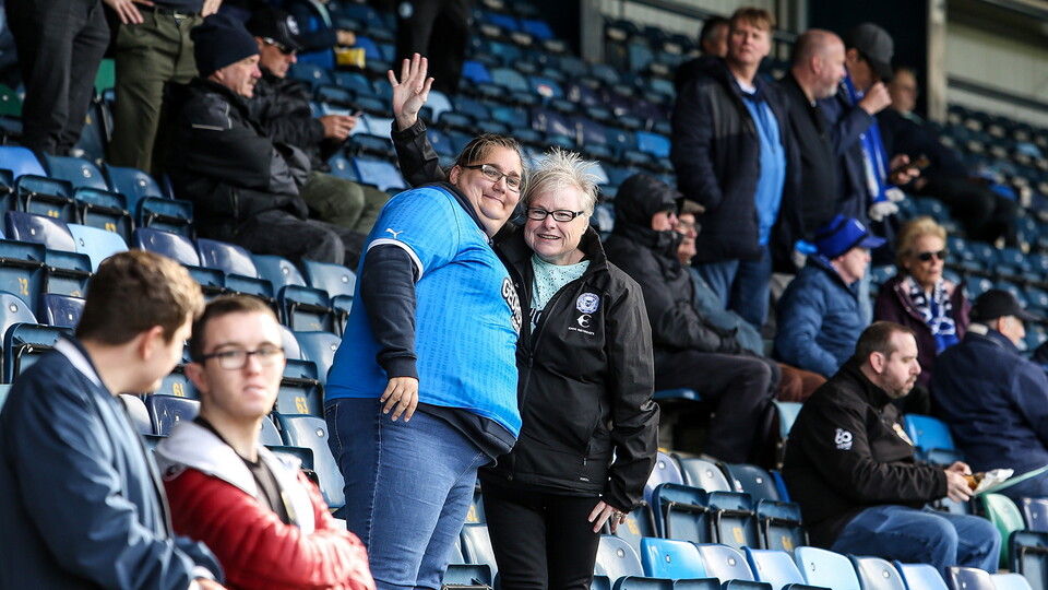 Posh Fans at Wycombe Wanderers