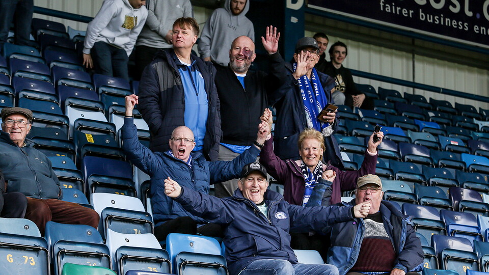 Posh Fans at Wycombe Wanderers