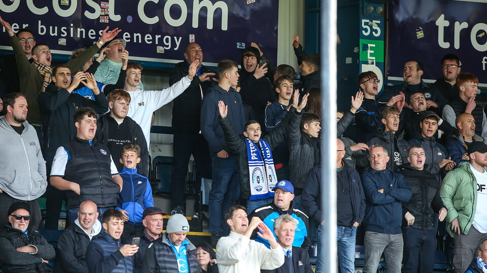 Posh Fans at Wycombe Wanderers