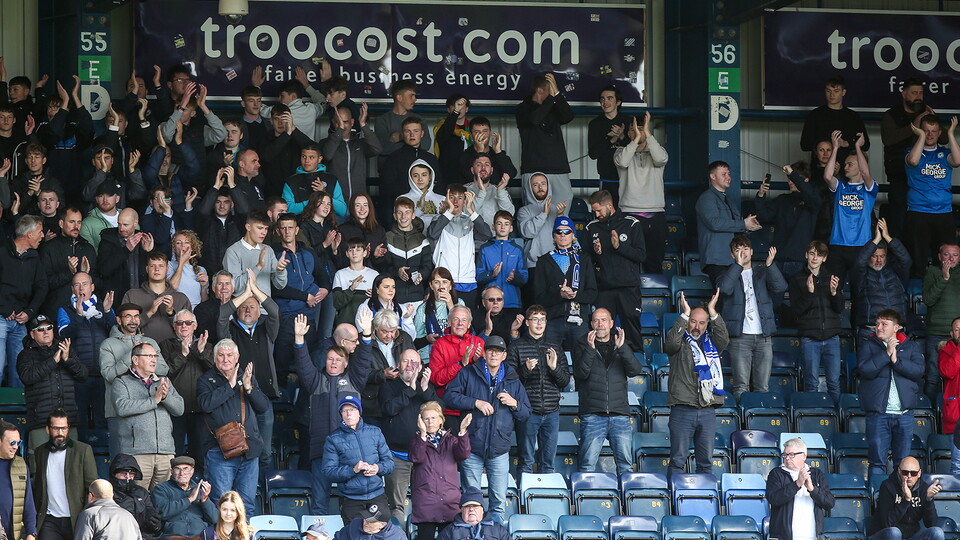 Posh Fans at Wycombe Wanderers