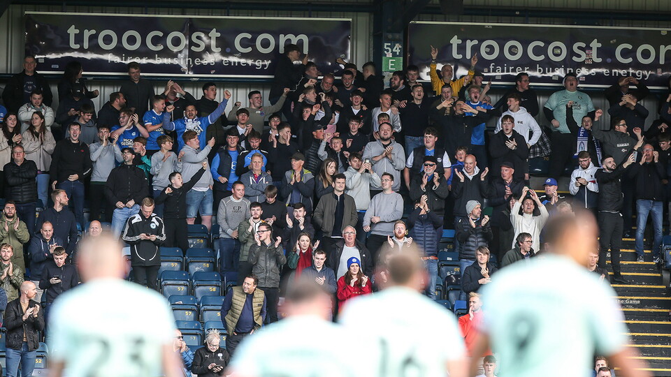 Posh Fans at Wycombe Wanderers