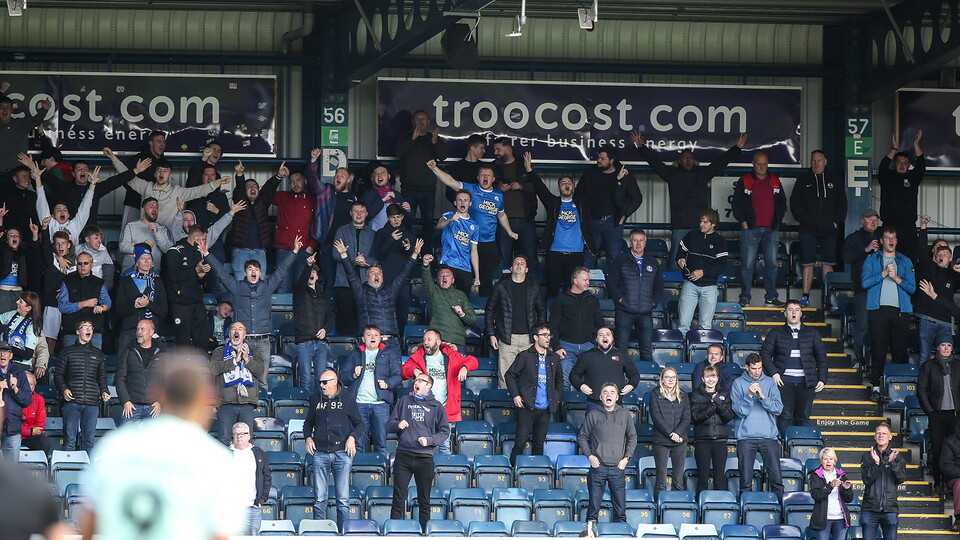 Posh Fans at Wycombe Wanderers