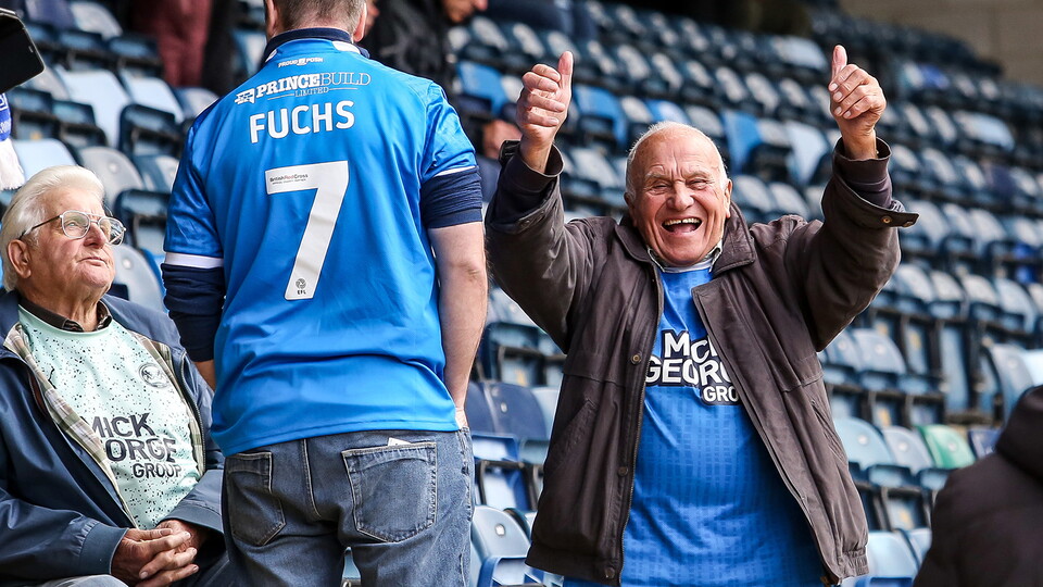 Posh Fans at Wycombe Wanderers