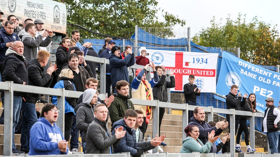 Posh Fans at Bristol Rovers