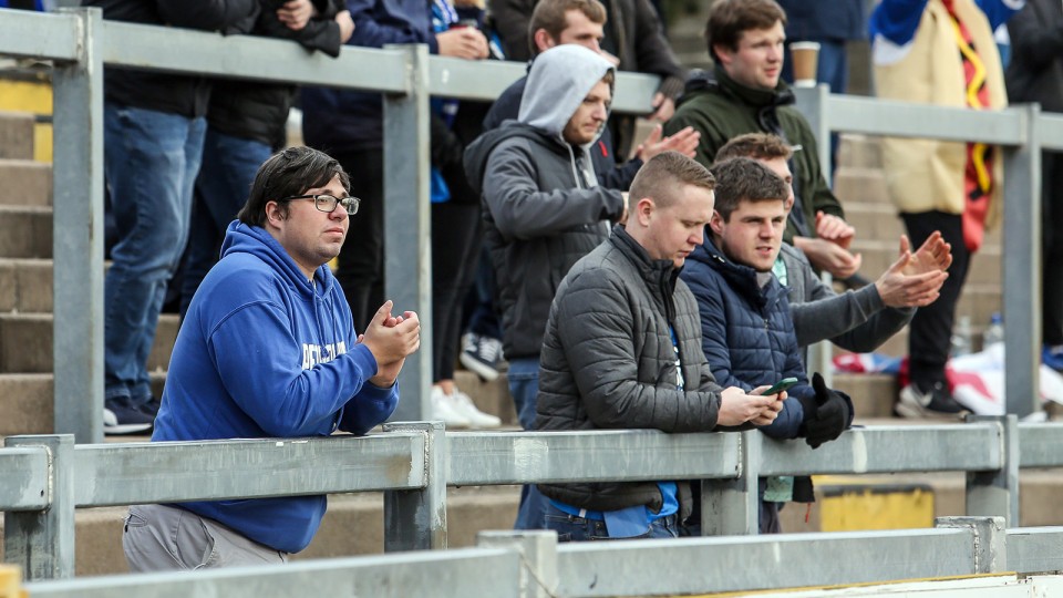 Posh Fans at Bristol Rovers