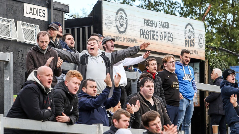 Posh Fans at Bristol Rovers