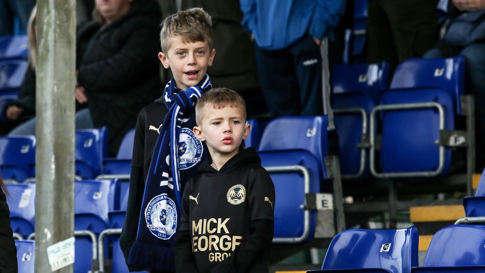 Posh Fans at Bristol Rovers