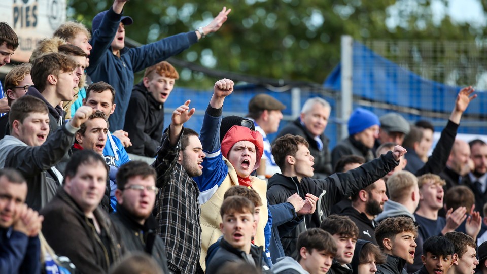 Posh Fans at Bristol Rovers