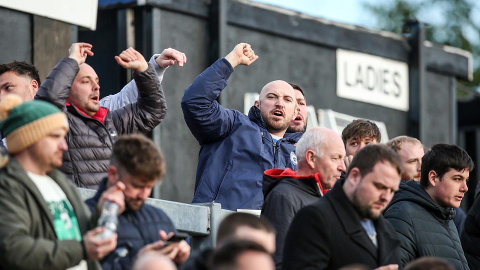 Posh Fans at Bristol Rovers