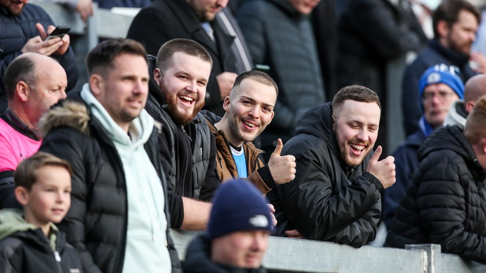 Posh Fans at Bristol Rovers