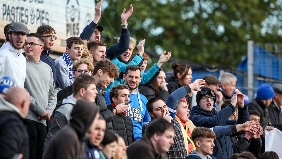 Posh Fans at Bristol Rovers