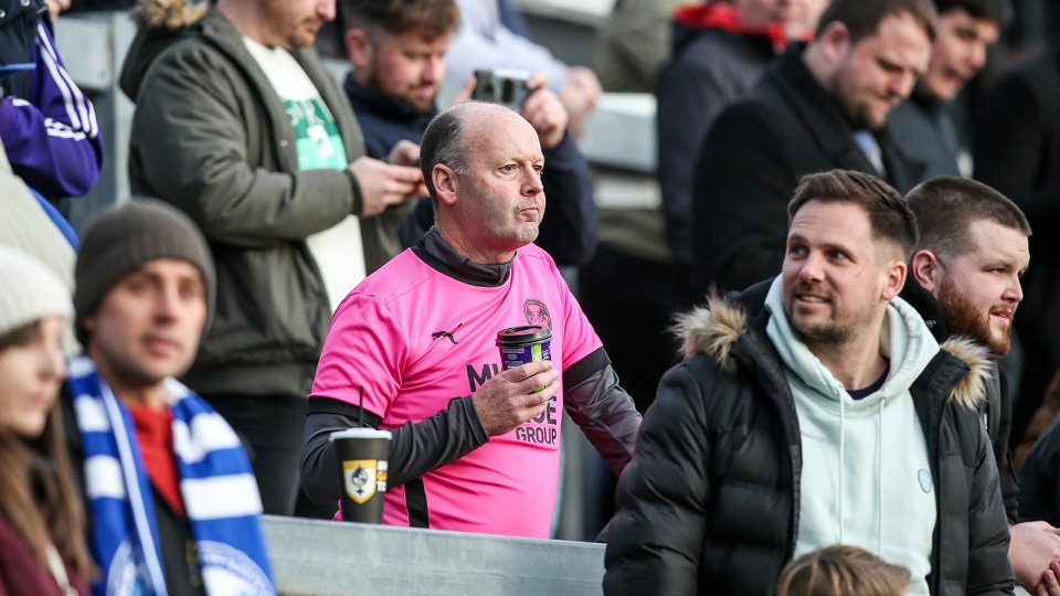 Posh Fans at Bristol Rovers