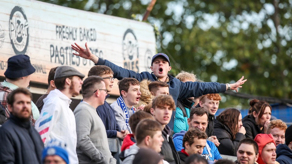 Posh Fans at Bristol Rovers