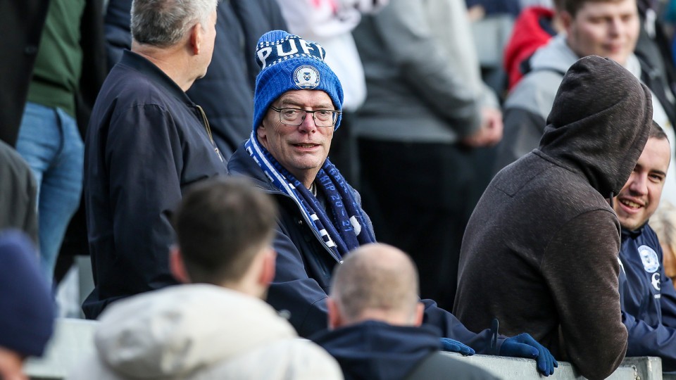 Posh Fans at Bristol Rovers
