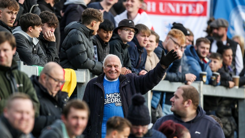 Posh Fans at Bristol Rovers