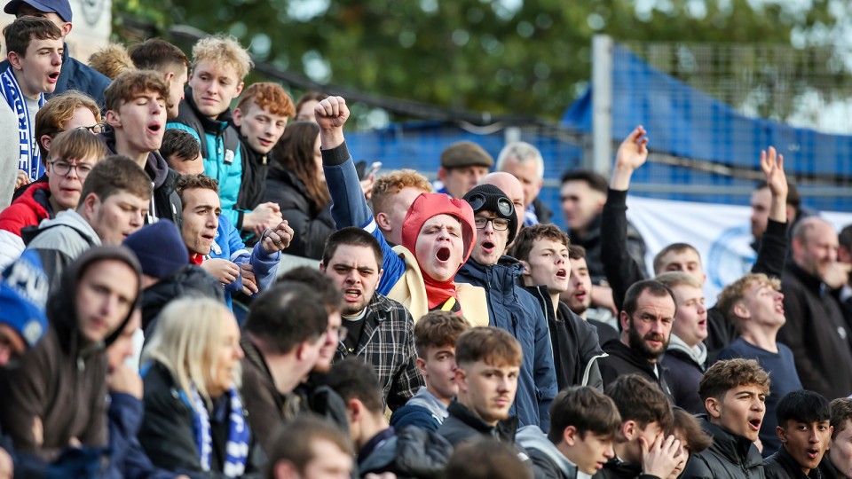Posh Fans at Bristol Rovers