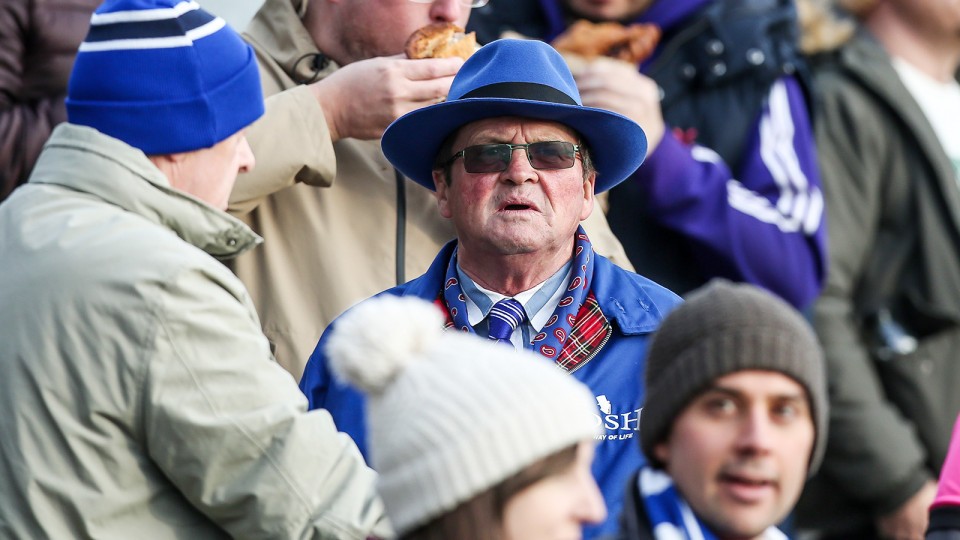 Posh Fans at Bristol Rovers