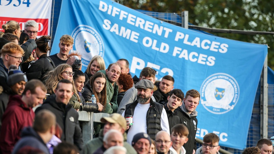 Posh Fans at Bristol Rovers