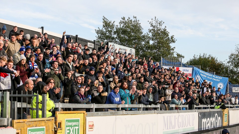 Posh Fans at Bristol Rovers