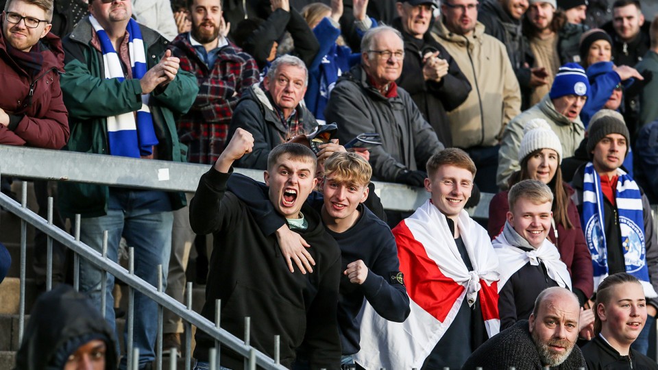 Posh Fans at Bristol Rovers