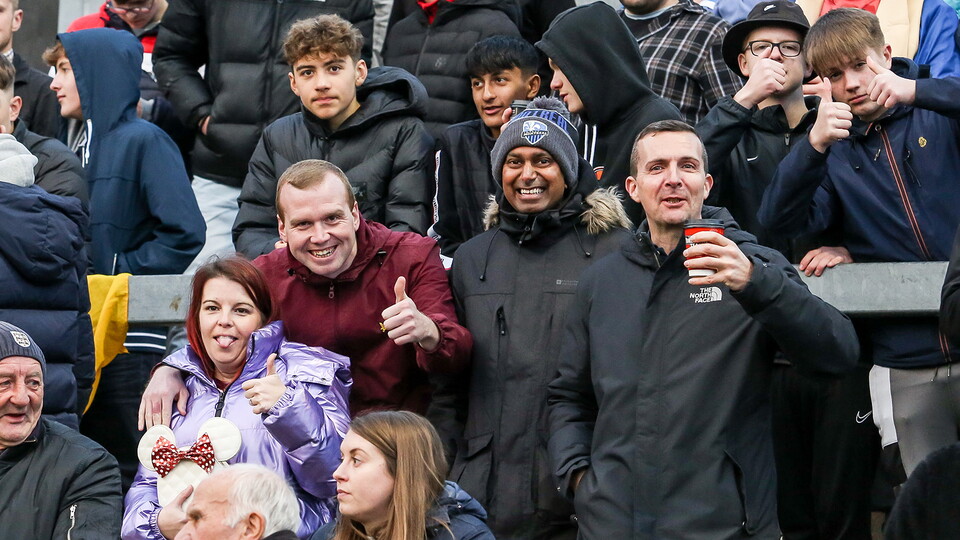 Posh Fans at Bristol Rovers