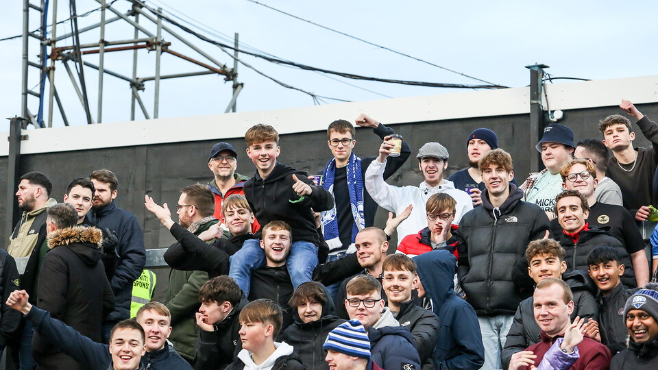 Posh Fans at Bristol Rovers