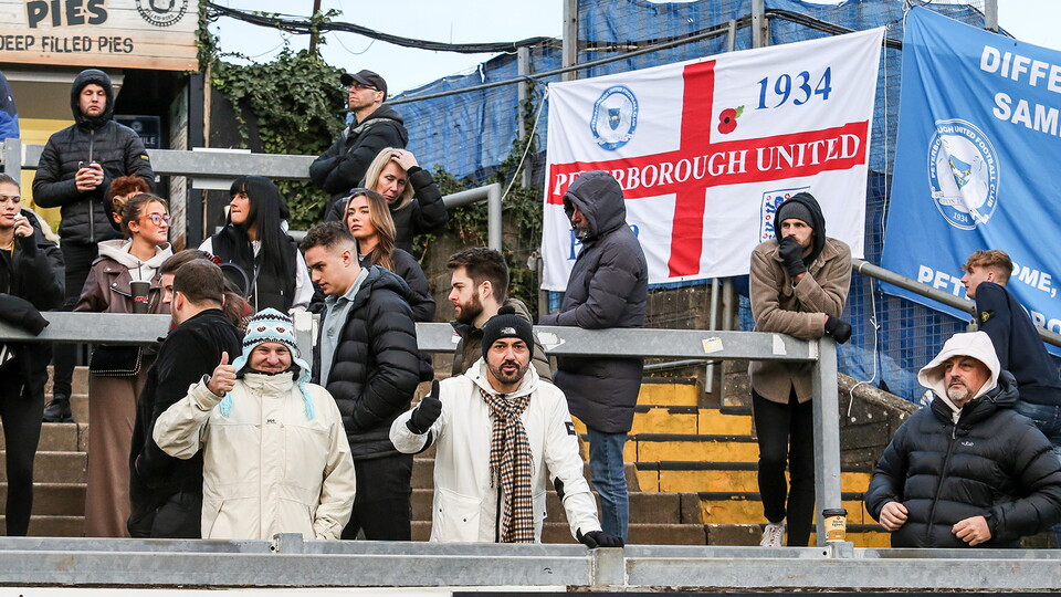 Posh Fans at Bristol Rovers
