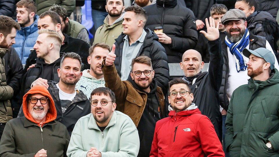 Posh Fans at Bristol Rovers