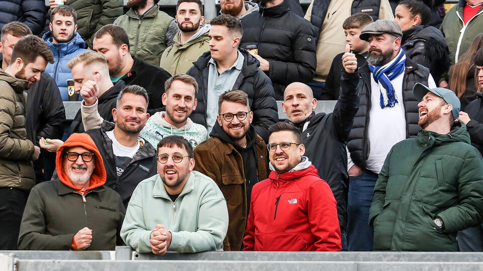 Posh Fans at Bristol Rovers