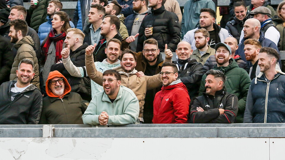 Posh Fans at Bristol Rovers