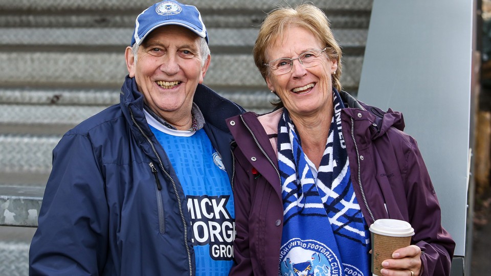 Posh fans at Exeter City