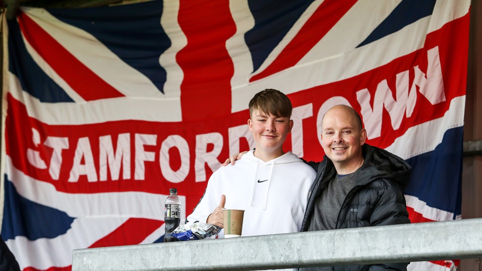 Posh fans at Exeter City