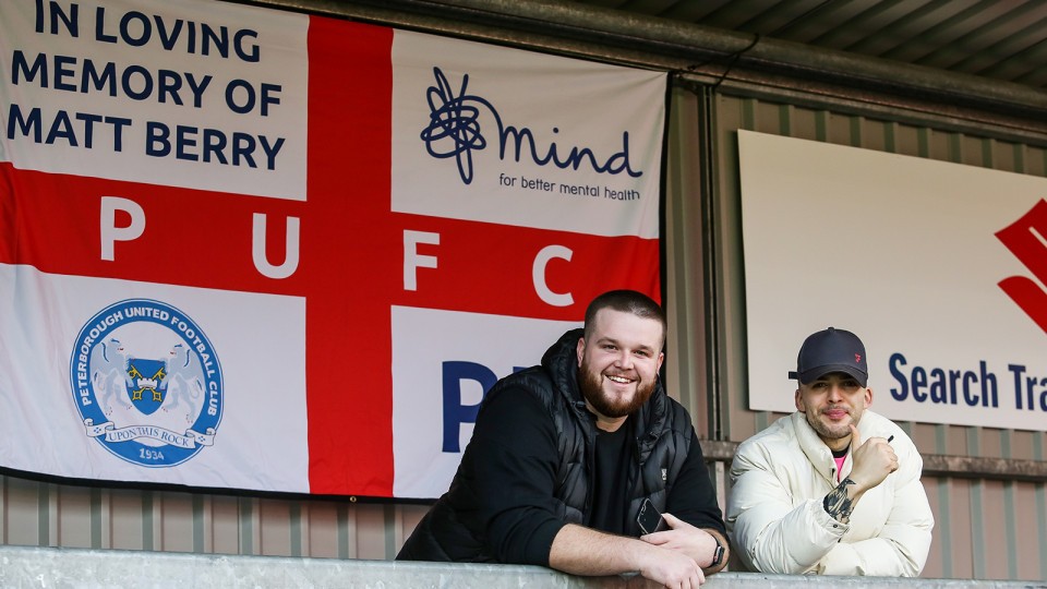 Posh fans at Exeter City